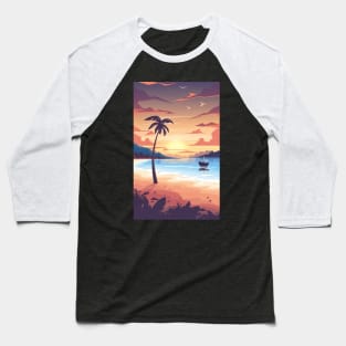 Sunset at the beach Baseball T-Shirt